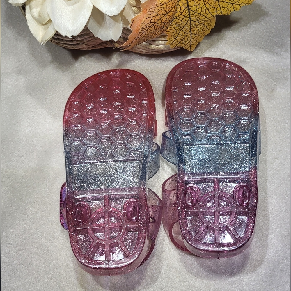 Simple Joys by Carter's Girls Kimmie Nora Jelly Sandal Set Of 2 Size 7 Toddlers - Picture 15 of 15